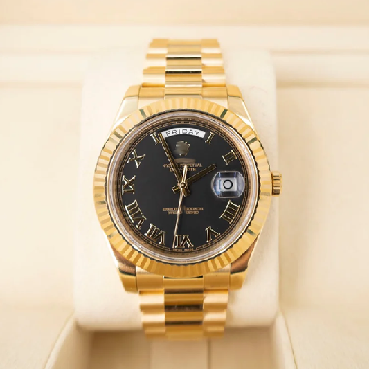 Designer Date just 41, Gold Black Face